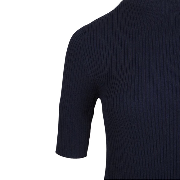 MAJE Rosea studded stretch-knit mini dress in Marine - Picture 3 of 13